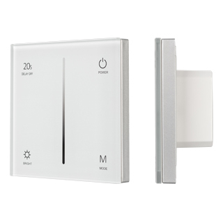 Панель SMART-P36-DIM-IN White (230V, 1.2A, TRIAC, Sens, 2.4G) (Arlight, IP20 Пластик) | Arlight 027113