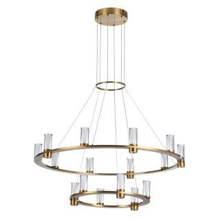 7144/110L HIGHTECH ODL26 Подвесной светильник  античная бронза/акрилл/металл IP20 LED 93W 5960Лм 3000K 180° 220V DEFANCE | Odeon Light OL7144/110L