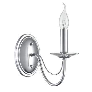 8034/1W CLASSI LN26 металл/стекло, хром/прозрачный Бра E14 1*40W 220V INCANTO | Lumion LN8034/1W