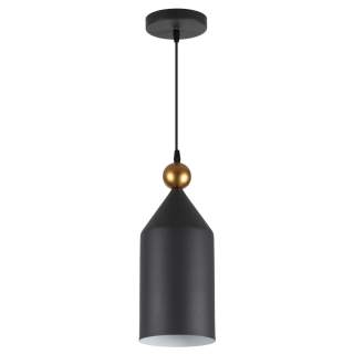 4091/1 PENDANT ODL19 375 темн.серый/золотой Подвес Е27 1*40W BOLLI | Odeon Light OL4091/1