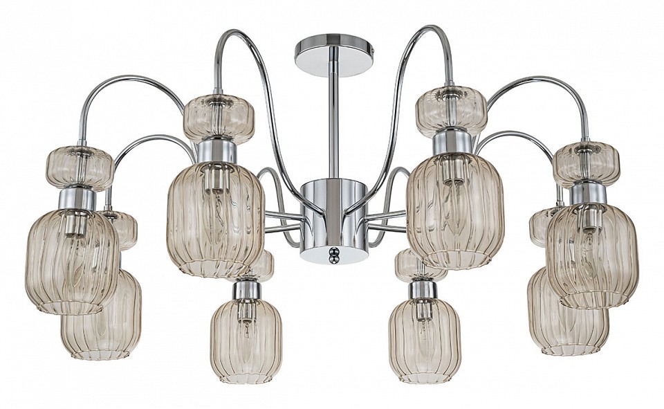 Люстра на штанге Escada Gloss 1141/8PL Chrome/Beige | Escada ESC11418PLChromeBeige