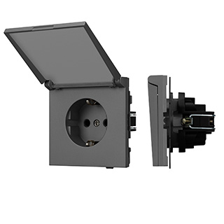 Механизм розетки влагозащищённый SCT-TENDO-MCP-SFPL-GR (230V, 16A) (Arlight, -) | Arlight 054601