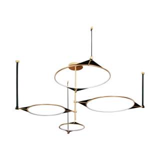 4995/150L L-VISION ODL23 377 матов.золотой/черный/металл/акрил Люстра LED 150W 3000K VIKEMA | Odeon Light OL4995/150L