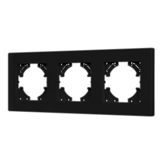 Рамка пластиковая FRM-PERIO-PL-3-BK (Arlight, -) | Arlight 049755