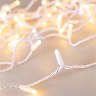 Светодиодная гирлянда ARD-STRING-CLASSIC-10000-WHITE-100LED-MILK-FLASH Warm (230V, 7W) (Ardecoled, IP65) | Arlight 031205