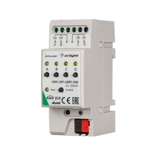 INTELLIGENT ARLIGHT Конвертер KNX-309-4DRY-DIN (BUS) (IARL, Пластик) | Arlight 025675