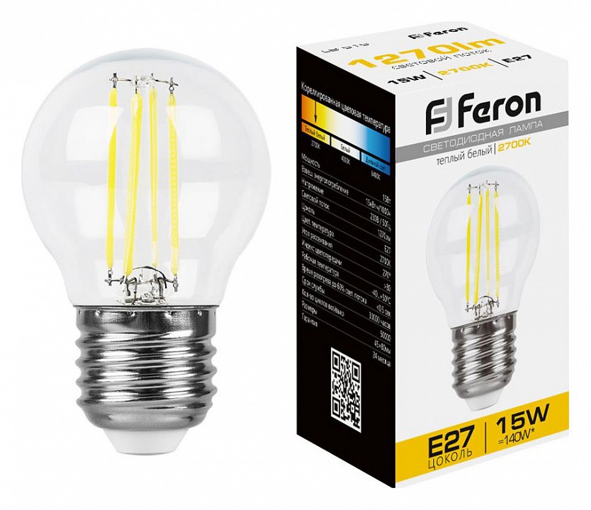 Лампа светодиодная Feron LB-515 E27 15Вт 2700K 38252 | Feron FE38252