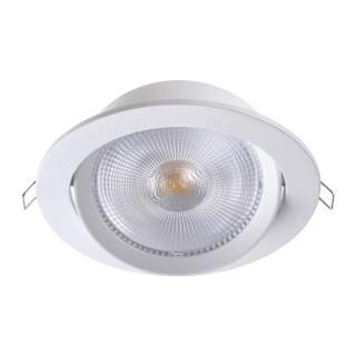 358000 SPOT NT19 460 белый Встраиваемый поворотный светильник IP20 LED 3000К 20W 85-265V STERN | Novotech NT358000