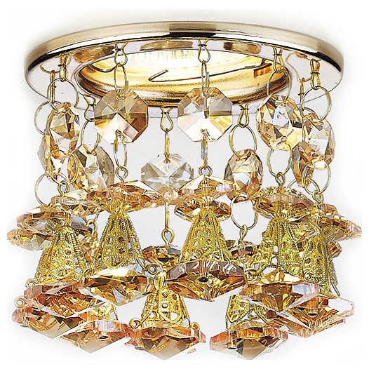 Встраиваемый светильник Ambrella Light Crystal 12 K2233 G/TI | Ambrella Light AMBRK2233GTI