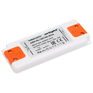 Блок питания ARV-HL12015A-Slim (12V, 1.25A, 15W) (Arlight, IP20 Пластик) | Arlight 022190
