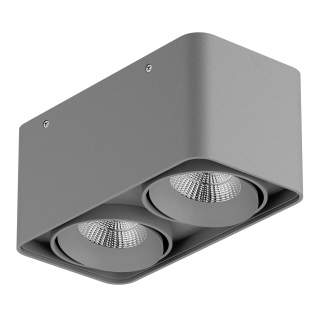 052129-IP65 Светильник MONOCCO LED 2х10W 1200LM 30G СЕРЫЙ 4000K (в комплекте) | Lightstar LS052129