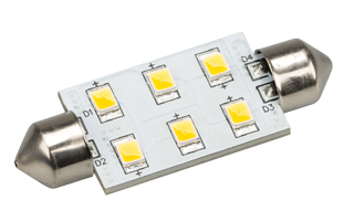 Автолампа ARL-F42-6E Warm White (10-30V, 6 LED 2835) (ANR, Открытый) | Arlight 019422