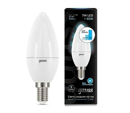 Лампа светодиодная Gauss 1031 E14 7Вт 4100K 103101207-S | Gauss GA103101207-S