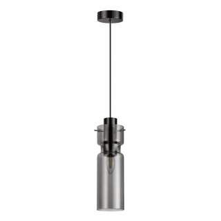 5057/1 PENDANT ODL24 459 черный/дымчатый/металл/стекло Подвес E27 1*40W SCROW | Odeon Light OL5057/1