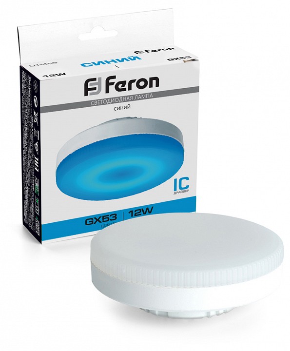 Лампа светодиодная Feron LB-455 GX53 12Вт K 51019 | Feron FE51019