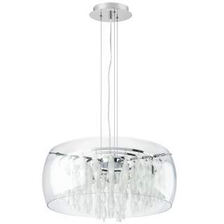 752084 (MD7602-8А) Люстра ACQUARIO 8х40W G9 ХРОМ БЕЛ стекло (в комплекте) | Lightstar LS752084