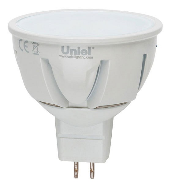 Лампа светодиодная Uniel Palazzo GU5.3 5Вт 3000K LED-JCDR-5W/WW/GU5.3/FR ALP01WH | Uniel UL07912