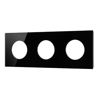 Рамка стеклянная FRM-GLARE-GC-3-BK (Arlight, -) | Arlight 043839