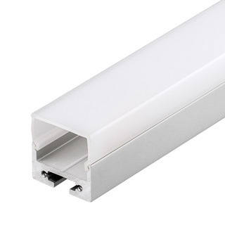 Профиль с экраном SL-LINE-2011-2500 ANOD+OPAL Square (Arlight, Алюминий) | Arlight 020494