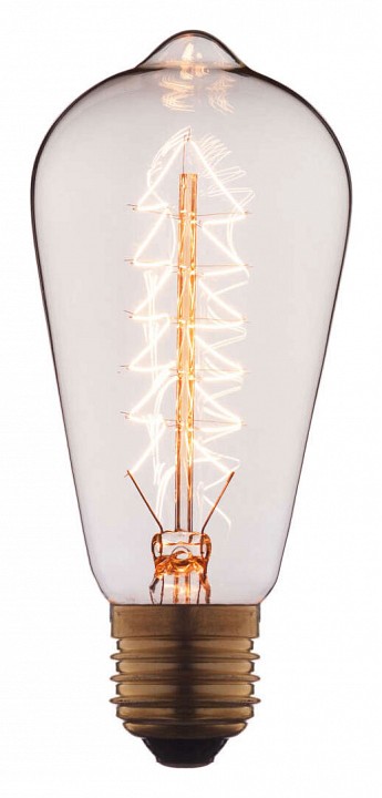 Лампа накаливания Loft it Edison Bulb E27 60Вт 2400-2800K 6460-SC-67735 | Loft it LF6460-S