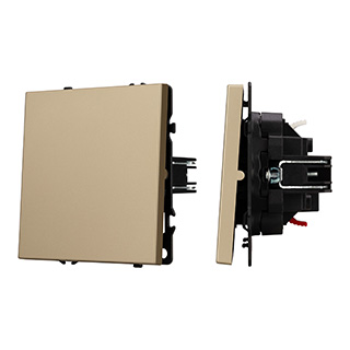 Механизм выключателя одноклавишный проходной SWT-NOBE-MKP1-SFPL-GD (230V, 10A) (Arlight, -) | Arlight 054247