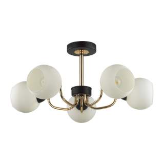 5642/5C COMFI LN23  чёрный, золотой Люстра потолочная E27 5*60W 220V BLISS | Lumion LN5642/5C