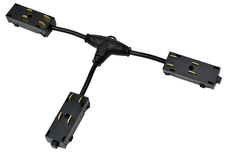 Токопровод T-образный центральный Denkirs SMART UNI TR2115-BK | Denkirs DKTR2115-BK