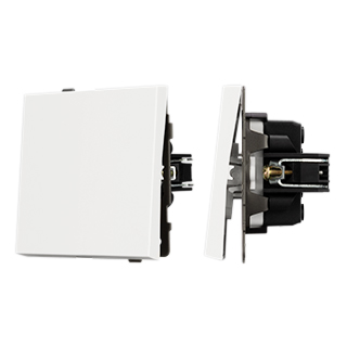 Механизм выключателя одноклавишный перекрёстный SWT-TENDO-MKX1-SFPL-WH (230V, 10A) (Arlight, -) | Arlight 054574