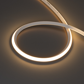 Лента герметичная MOONLIGHT-3D-X544-10x10mm 24V Warm3000 (8 W/m, IP67, 5m, wire x1) (Arlight, Вывод боковой)