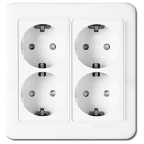 Розетка с заземлением Imex 5428 WST 5428 WH | Imex IMXWST5428WH