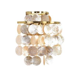 8386/2W MODERNI LN бронза/перламутровый, металл/ракушка Бра E14 2*40W 220V SHELLA | Lumion LN8386/2W