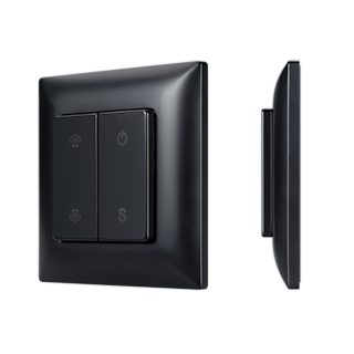 INTELLIGENT ARLIGHT Кнопочная панель SMART-RF-801-22-1G-DIM-SUF Black (3V, 2.4G) (IARL, IP20 Пластик) | Arlight 059068