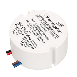 Блок питания ARJ-SP-40600-PFC-TRIAC-R (24W, 27-40V, 600mA) (Arlight, IP44 Пластик) | Arlight 040965