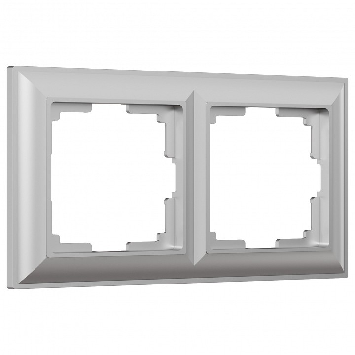 Рамка на 2 поста Werkel Fiore (серебряный) W0022206 | Werkel WRKa051024