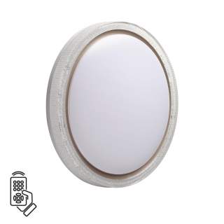 7781/DL MARON SN 000 Светильник пластик/белый/золот. LED 48Вт 3000-6000К D405 IP43 пульт ДУ KRISTY | Sonex SN7781/DL