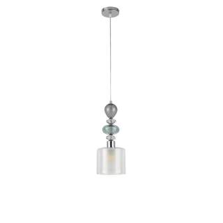 8292/1A MODERNI хром/белый/прозрачный, металл/стекло/хрусталь Подвес E27 1*60W 220V GANNA | Lumion LN8292/1A