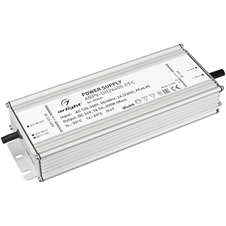 Блок питания ARPV-UH24400-PFC (24V, 16.7A, 400W) (Arlight, IP67 Металл, 7 лет) | Arlight 023641