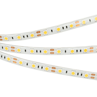 Лента RTW 2-5000SE 12V White 2x (5060, 300 LED, LUX) (Arlight, 14.4 Вт/м, IP65) | Arlight 014636(B)