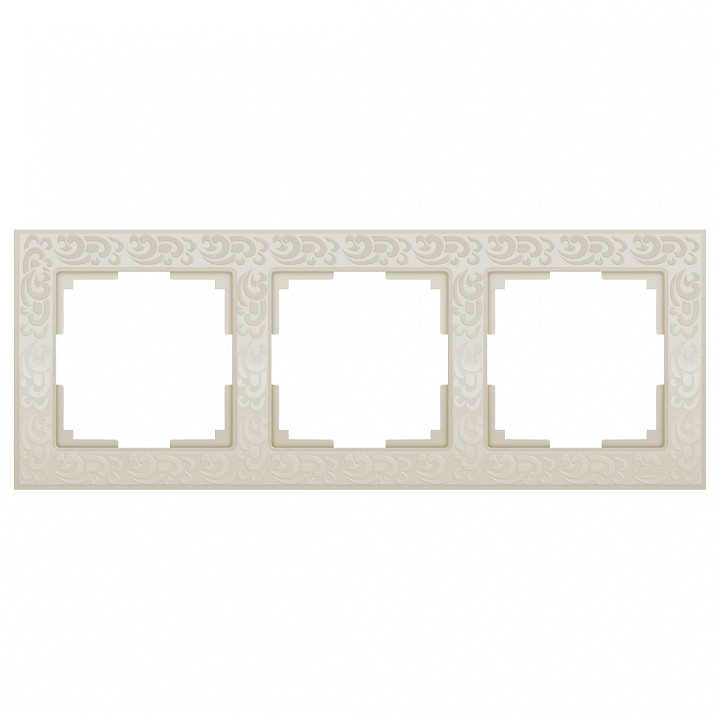 Рамка на 3 поста Werkel Flock WL05-Frame-03-ivory | Werkel WRKa028984