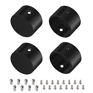 Заглушка WPH-FLEX-D22-360deg BLACK ALU глухая (Arlight, Металл) | Arlight 049938