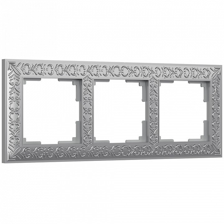 Рамка на 3 поста Werkel  WL07-Frame-03 (матовый хром) | Werkel WRKa046427
