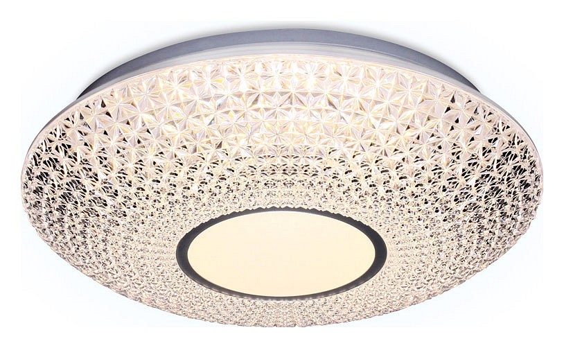 Накладной светильник Ambrella Orbital Crystal F101 CL 48W D400 | Ambrella AMBRF101CL48WD400