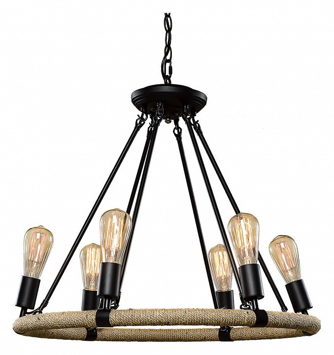 Подвесная люстра Loft it Rope Filament LOFT1861/6 | Loft it LFLOFT18616