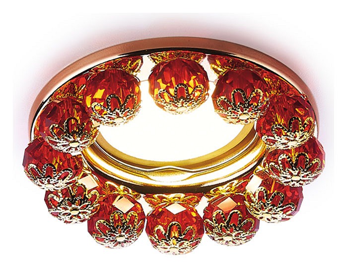 Встраиваемый светильник Ambrella Crystal K203 K203 R/G | Ambrella AMBRK203RG