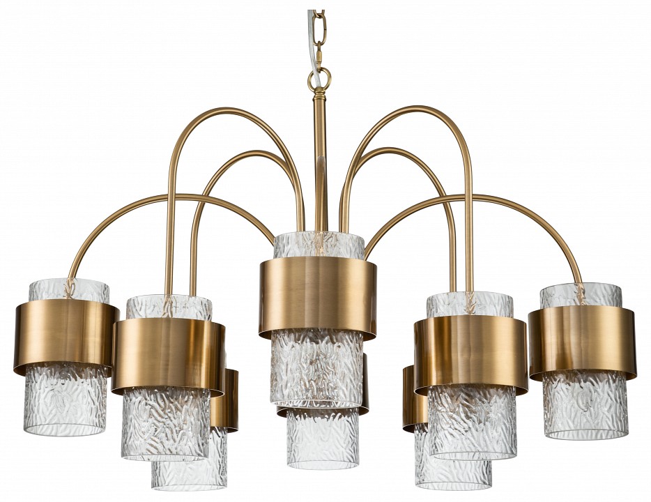 Подвесная люстра Indigo Eleganza 12019/A/8P Brass | Indigo INDGV000323