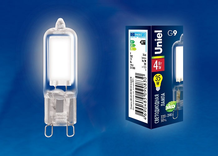 Лампа светодиодная Uniel LED-JCD G9 4Вт 4000K UL-00001814 | Uniel ULUL_00001814