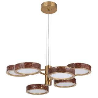 5450/99LB L-VISION ODL_EX26 019 коричневый/античная бронза/металл/керамика/хрусталь/акрил Подвес LED x 99W 2000К/3000K/4000K/переключ. RIVIERA | Odeon Light OL5450/99LB