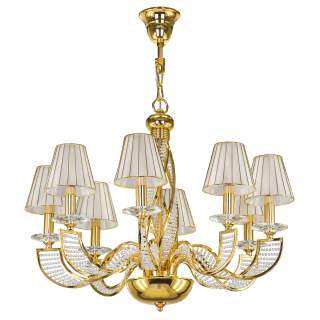 702082 (MD200001-8) Люстра подвесная ALVEARE 8х40W E14 24K ЗОЛОТО (в комплекте) | Osgona LS702082