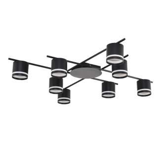 8362/8C COMFI LN 000 черный, металл/акрил Светильник потолочный GX53 LED 8*7W 220V BERTY | Lumion LN8362/8C