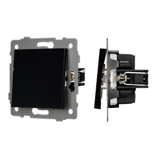 Механизм выключателя одноклавишный проходной SWT-MKP1-PL-BK-V (250V, 10A) (Arlight, -) | Arlight 049872